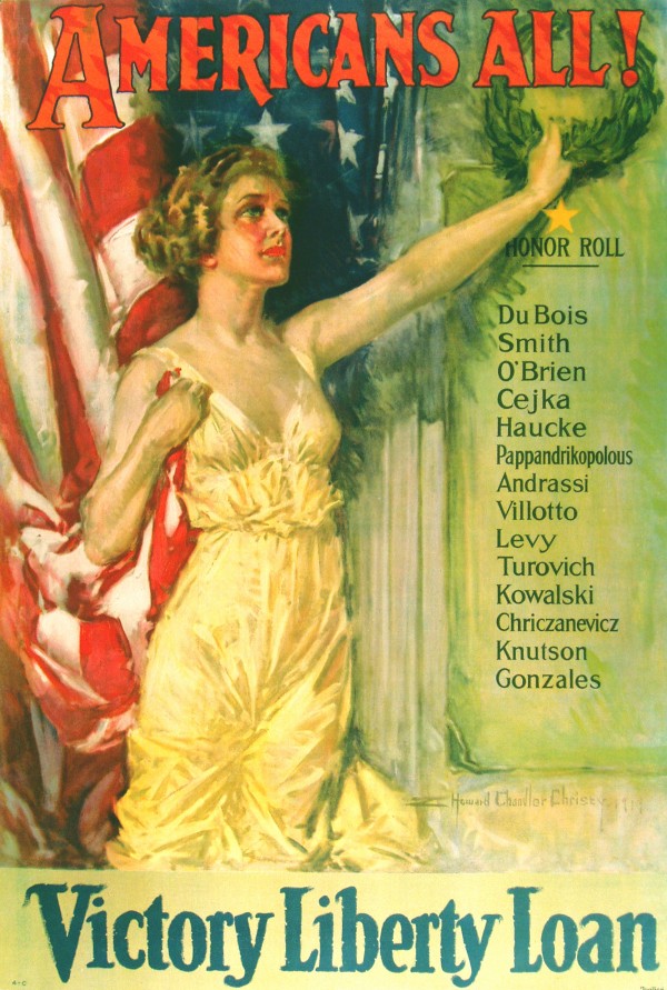 Americans All Victory Liberty Loan Poster  Print